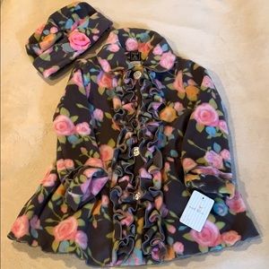 Soft fleece coat perfect for a girly girl!